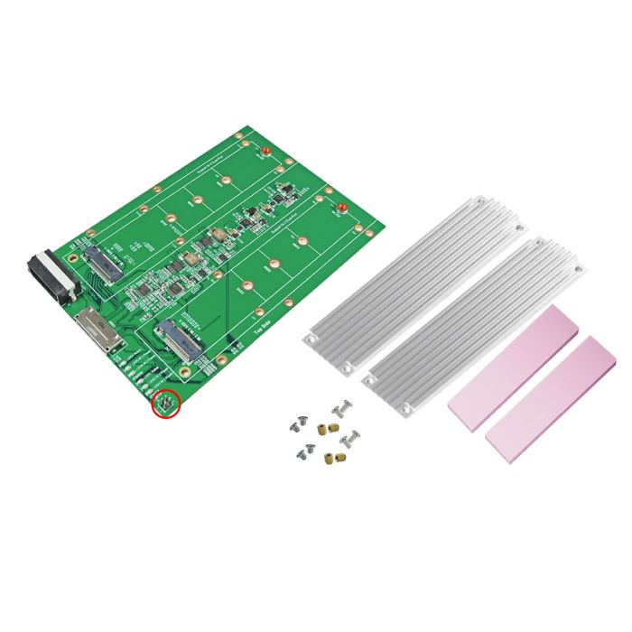 Adapter for Oculink 8x to M.2/M.3 SSD