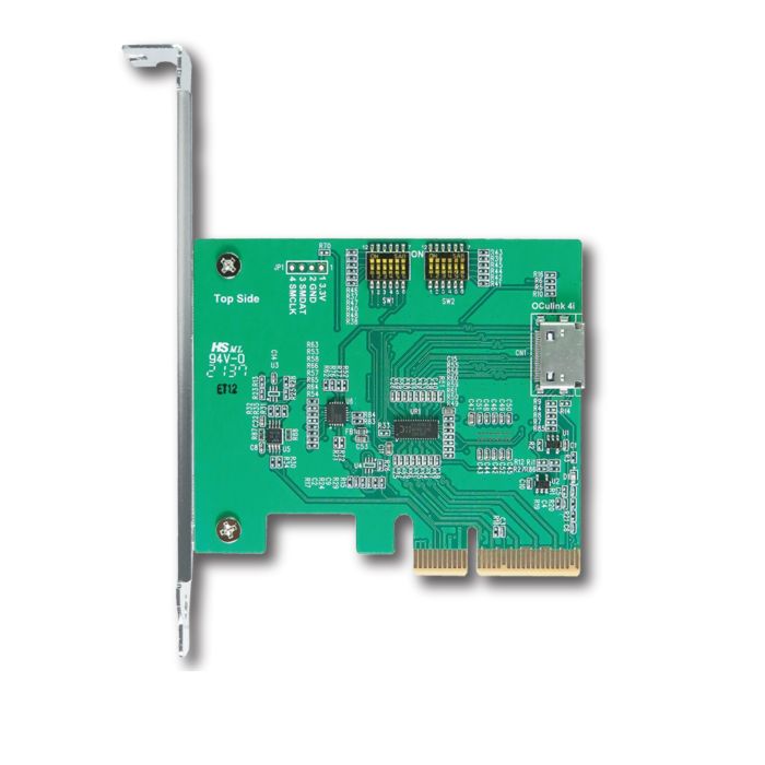 PCIe x4 Gen4 with ReDriver to OCulink 4i Host Bus Adapter - Shop now