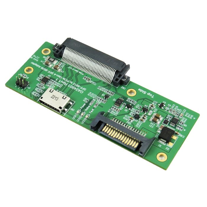 PCIe Gen4 16GT/s adapter for U.2 SSD