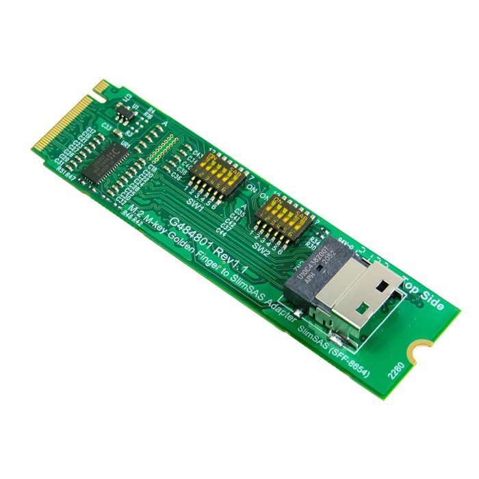Buy M.2 PCIe Gen4 to SlimSAS 4i Adapter
