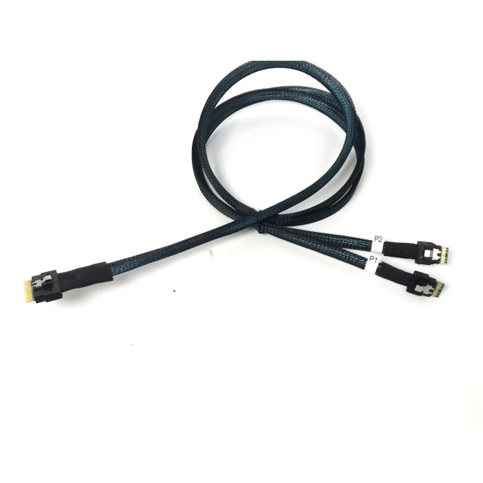 Buy SlimSAS 8i SFF-8654 to 2x SlimSAS 4i Cable Tri-Mode - 1 Meter