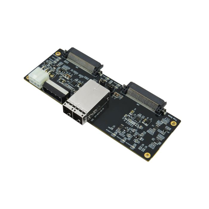 External Mini SAS HD (SFF-8674) 8x to U.2 Dual Port PCIe 4.0 Adapter