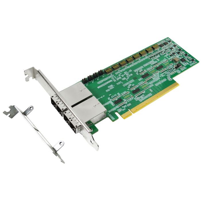PCIe x16 Gen4 with ReDriver to External Mini SAS HD 1x2,