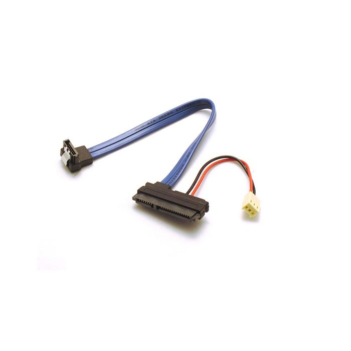 Shop for 22 Pin SATA Cable with 3 Pin Power and Right Angle Latching SATA