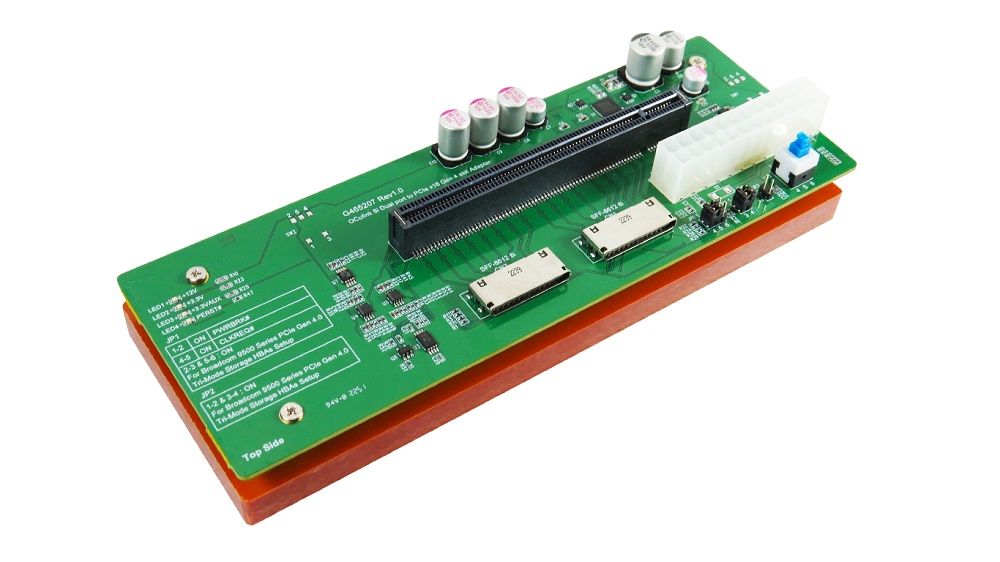 Oculink 8i Dual Port PCIe x16 Gen4 Adapter