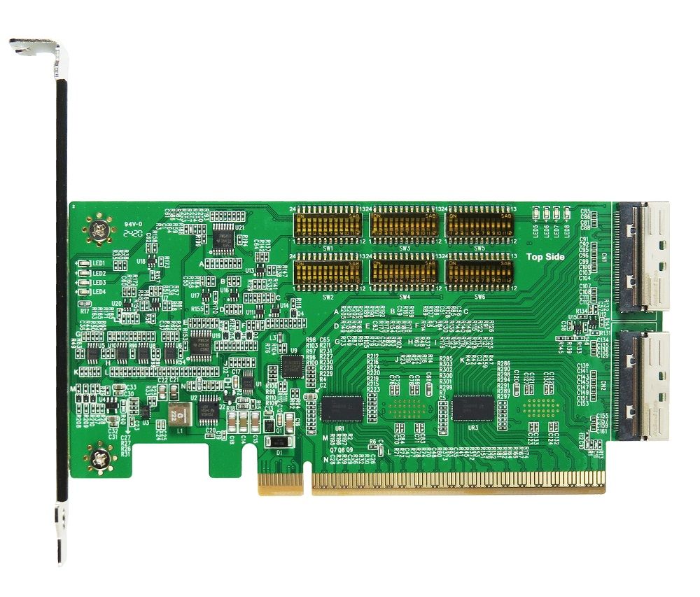 Buy PCIe x16 Gen 5 ReDriver to MCIO 74P Dual Port Add-in-Card
