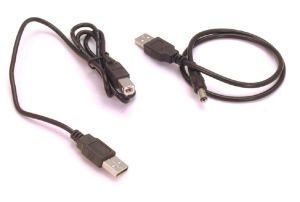 USB Cable A to B with USB 5 Volt DC Plug Power Supply Cable