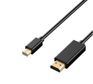 Mini DP Male to HDMI Male Adapter Black Cable