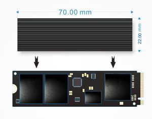 Cooling Heatsink for M.2 NGFF 2280 SM951 SM961 960PRO NVMe SSD
