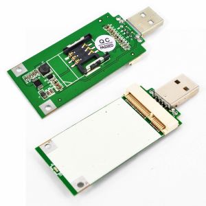 Mini PCI-e 3G WLAN Wireless WIFI Card to USB Adapter with SIM Slot