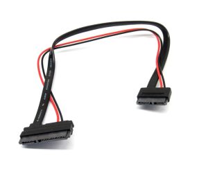 Slimline 13 pin SATA Female to 22 Pin SATA Female Cable