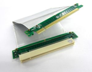Get PCI-E Express16X Riser with Silver Flex High Speed Cable