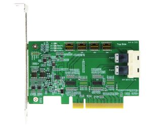 PCIe x8 with ReDriver to Mini SAS HD SFF-8673 1x2, 4X AIC PCIe GEN 4.0
