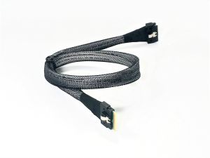 SlimSAS 8i Standard Straight to Low Profile Straight SlimSAS 8i cables, 0.5m