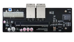 Mini SAS HD 1x2, 4X(SFF-8674) Dual-Port to PCIe x16 Gen4 slot Adapter35