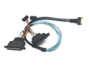 74 Pin ‌MCIO x8 to 2 x SFF-8639 U.3 Cable