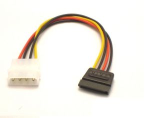 6-inch 4-pin to SATA power converter cable