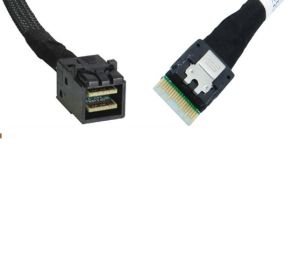 50CM Slim SAS SFF-8654 4i Straight to HD Mini SAS 4i SFF-8643 Cable