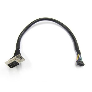 Serial DB9 to 2.0mm 10 Pin Header with Insulated Cable - 10 Inches