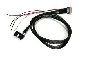MCIO 8X 74 Pin to GEN Z 2C 1 Meter Cable with Discrete Wires