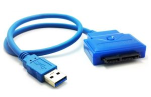 Micro SATA 16 Pin SSD Adapter Cable with USB 3.0
