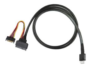 PCIe Gen 4 OCulink (SFF-8611) to U.3 (SFF-8639) Cable 100cm