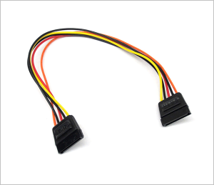 10 Inches SATA Power 15 Pin Female to 15 Pin Female Cable