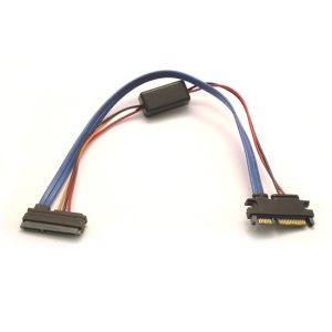 Intel NUC SSD Internal 22 Pin SATA + 4 Pin Replacement Cable Angled 90  degrees