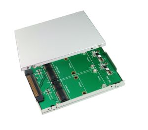 SATA Express to mSATA SSD x2 with 2.5 Inch Compact Housing
