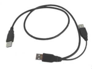 USB Y Power Cable A Male to A Male