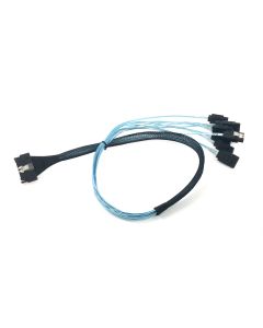 MCIO 8i to 8xSATA 7-pin Female - 60cm