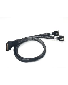 Purchase MCIO x8 74 Pin Y Cable Split to 2 x 38 Pin x4 MCIO

