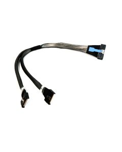 MCIO x16 148 Pin to 2 X MCIO x8 74 Pin to Support PCIe GEN 6  Cable 50 CM