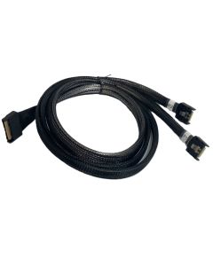 MCIO x8 74 Pin – Y Cable Split to 2 x 38 Pin x4 MCIO -500MM