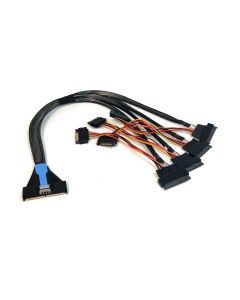 MCIO 148 Pin to 4 x U.2 to 4 Cable -50CM Length