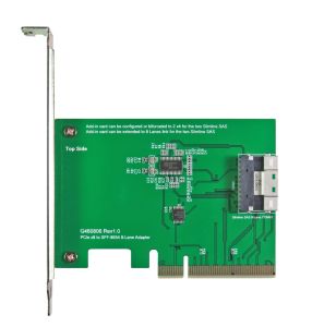 PCIe Gen3 8-Lane to Slimline SAS HD (SFF-8654) 8i Adapter
