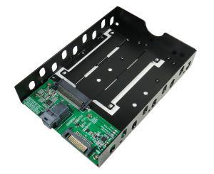 Mini SAS HD PCIe Gen3 to U.2 SSD Adapter with 3.5 Inch Enclosure