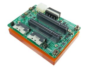 SlimSAS 8i x2 to PCIe x8 Gen 4 Slot Dual Port Open End Adapter