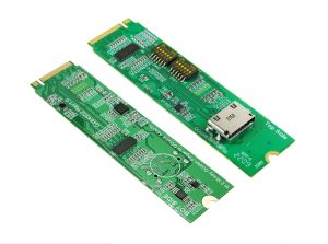 M.2 M-Key PCIe Gen4 with ReDriver to OCulink 4i (SFF-8612) Adapter