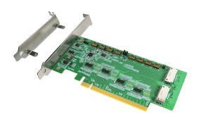 PCIe x16 Gen4 with ReDriver to OCulink 8i Dual Port Add in Card