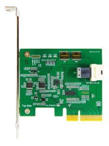 PCIe x4 with ReDriver to Mini SAS HD SFF-8673 1X1,X4 AIC 