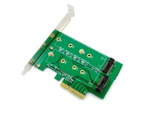 M.2 (NGFF) SSD to PCI-e Express 4X/SATA Adapter