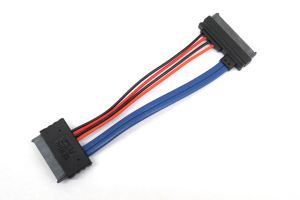 Micro SATA 16 Pin Female to 22 Pin SATA III Angled Female Cable - 6 Inches