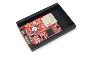 SD SDHC MMC Card to SATA Adapter With Case