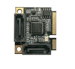 Mini PCIE  to Dual SATA III Adapter with Power