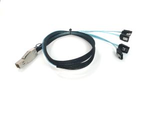 External Mini SAS HD SFF-8644 to 4 X SATA Cable 1 Meter