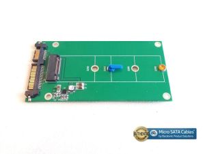 M.2 SSD to SATA Adapter Card with Latching Quick Release Clip