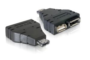 Power eSATA to eSATA and USB Adapter