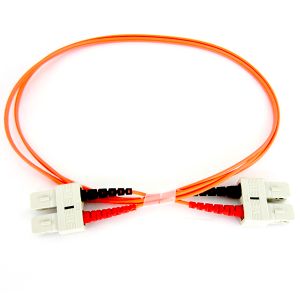 Fiber Optic Cable - Multimode Duplex 50/125 - OFNP Plenum - SC/SC - 1 Meter