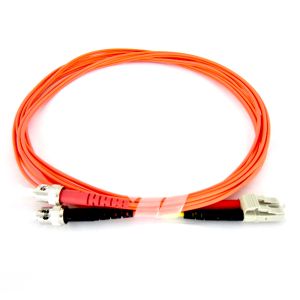 Fiber Optic Cable - Multimode Duplex 50/125 - OFNP Plenum - LC/ST - 3 Meter
